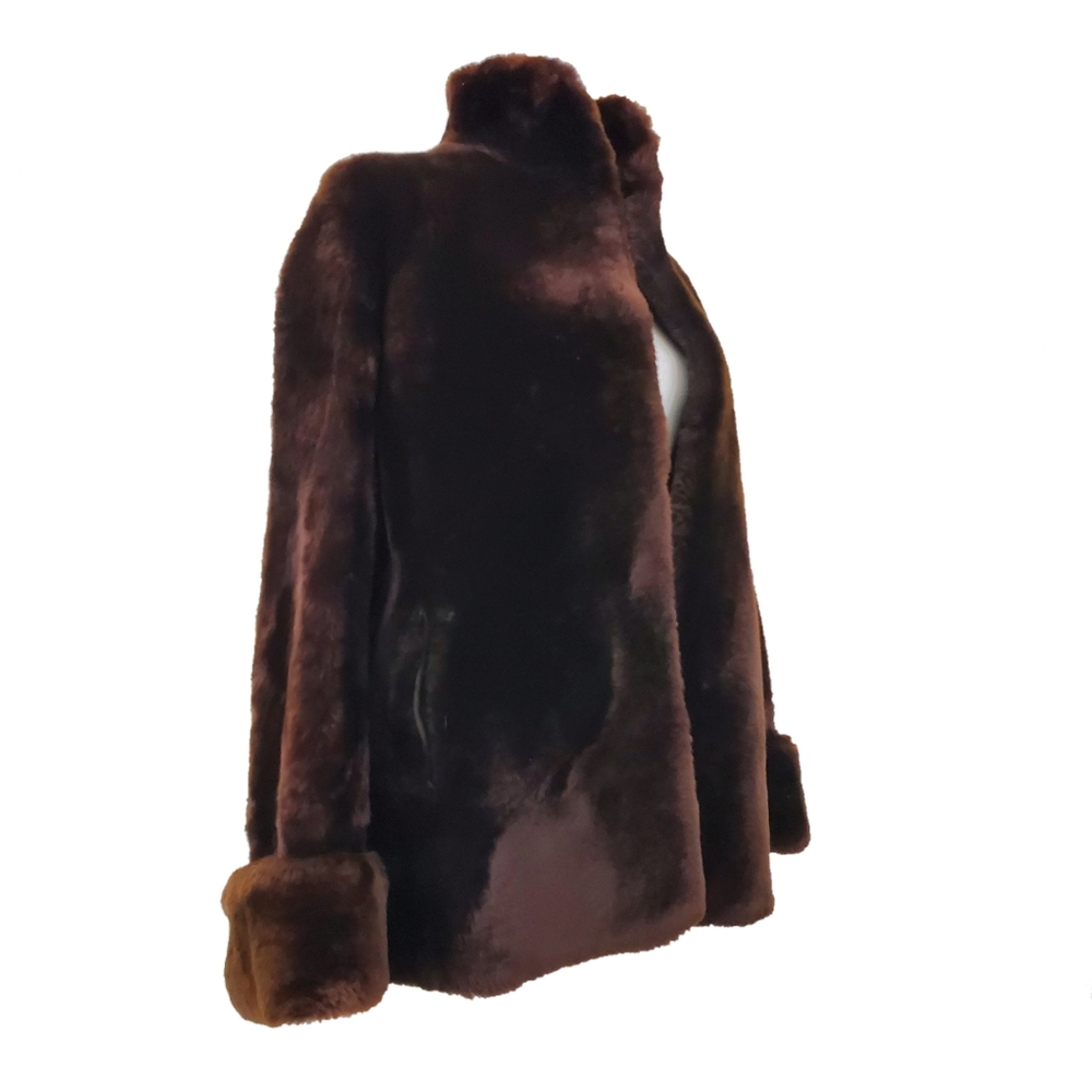 Mid-Century Mouton Shearling Lamb Teddy Coat